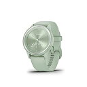 【中古】(非常に良い)GARMIN(ガーミン) vivomove Sport Silver/Cool Mint ハイブリッドスマートウォッチ 小