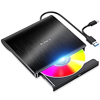 【中古】（非常に良い）「2023進化バージョン USB3.0」 DVDドライブ 外付け ポータブル CDプレイヤー typeC/USBポート 静音 高速 軽量 スリム コンパクト ノートパソコ