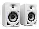 【中古】Pioneer DJ 4インチ 2wayアクティブモニタースピーカー DM-40D-W (White)