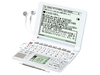 【中古】（非常に良い）シャープ Papyrus(パピルス) 電子辞書 PW-GT550-W ホワイト (手書き・音声・再生速度変更・60コンテンツ・高校..