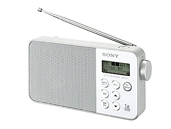 【中古】ソニー ラジオ XDR-55TV : FM/AM/ワンセグTV音声対応 おやすみタイマー搭載 乾電池対応 ホワイ..