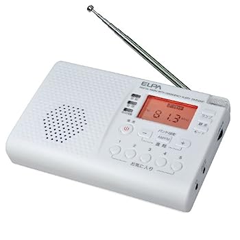 WINTECH AM/FMホームラジオ HR-K72 シルバー 可動式大型ハンドル付き [▲][AS]