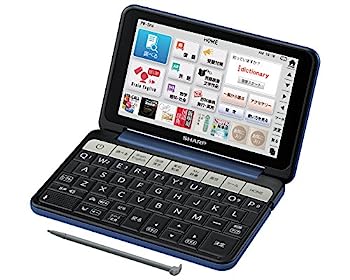 【中古】シャープ カラ—電子辞書 Brain 高校生モデル ネイビー系 PW-SH4-K