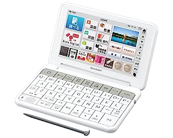 【中古】シャープ カラ—電子辞書 Brain 生活・教養モデル ホワイト系 PW-SA4-W