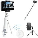 【中古】エレコム P-STSRWH スマートフォン用 2way三脚 Bluetoothリモコン付 ホワイト