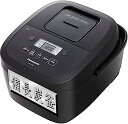 【中古】パナソニック 炊飯器 5.5合 2段IH シンプルデザイン 備長炭釜 ブラック SR-FE101-K
