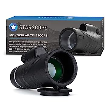 【中古】STARSCOPE 単眼望遠鏡 G2-10x42 長距離単眼鏡 大人用 バードウォッチング/狩猟/スポーツなどに 小型コンパクト単眼鏡 30フィート/1000ヤード