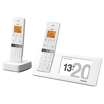 【中古】シャープ 電話機 インテリアホン JD-4C2CW-W [ホワイト系]