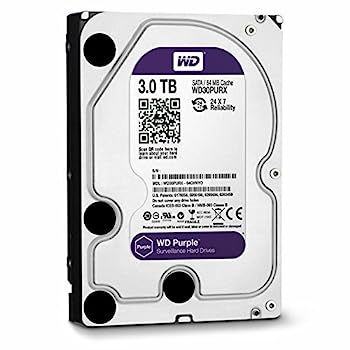 【中古】Dvrunlimited DVA-HDD-3000GB-S Western Digital Purple 3TB HDD OEM - WD30PURX 並行輸入品