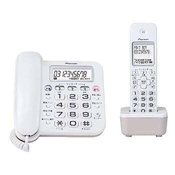 【中古】パイオニア デジタルコードレス留守番電話機 TF-SA16S(W)