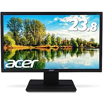 【中古】Acer 23.8インチ液晶モニター V246HYLCbid（VA／非光沢／1920x1080／フルHD／250cd／5ms／75Hz／ミニD-Sub 15ピン・HDMI 1.4・DVI（HDCP対応））