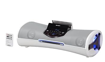 【中古】(非常に良い)SHARP ドッキングオーディオシステム iPODドック搭載オーディオ CDプレーヤー AM/FMチューナー搭載 ホワイト系 DK-A10...