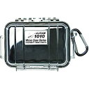 【中古】(非常に良い)PELICAN ハードケース 1010 N 0.2L ブラック/透明トウメイ 1010-025-100