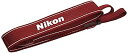 【中古】Nikon ネックストラップ D5200レッド、D3200レッド、D3100レッド付属 一眼レフ用 シンプル レッド AN-DC3RD(2)