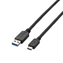 【中古】エレコム USBケーブル Type C ( USB A to USB C ) 15W 2m USB3.1 ブラック USB3-AC20BK