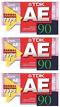 【中古】（非常に良い）TDK カセットテープ AE 90分 3本セット AE-90x3F