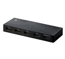 【中古】(非常に良い)エレコム HDMI切替器 【PS4/PS3/Switch対応】 4入力1出力 自動/手動切替 ケーブルなしモデル ブラック DH-SWL4...