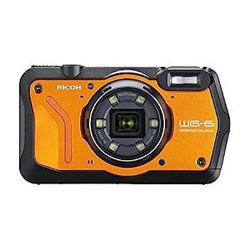 IINEXの【中古】RICOH WG-6 オレンジ 本格防水カメラ 20メートル防水 耐衝撃 防塵 耐寒 2000万画素 4K動画対応 高性能GPS内蔵 水中専用マーメードモード搭載 高|詳細画像
