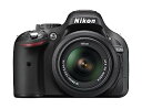 【中古】（非常に良い）Nikon デジタル一眼レフカメラ D5200 レンズキット AF-S DX NIKKOR 18-55mm f/3.5-5.6G VR付属 ブラック D5200LKBK