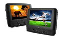 yÁzEmatic ED929D 9-Inch Dual Screen Portable DVD Player with Dual Monitors (Black) by Ematic