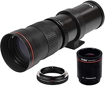 【中古】（非常に良い）ハイパワー 420-1600mm f/8.3 HD マニュアル望遠レンズ Nikon D500 D600 D610 D700 D750 D800e D810 D810a D850 D3400 D5000 D5100 D520 0, D53