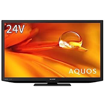 【中古】(非常に良い)シャープ 24V型 液晶 テレビ AQUOS 2T-C24DE-B ハイビジョン 外付けHDD裏番組録画対応 2021年モデル ブラック