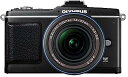 【中古】(非常に良い)OLYMPUS マイクロ一眼 PEN E-P2 レンズキット ブラック E-P2LKIT-BLK