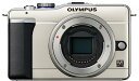 【中古】(非常に良い)OLYMPUS ミラーレス一眼 PEN E-PL1ボディ シャンパンゴールド E-PL1 BODY GLD(2)