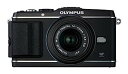 【中古】(非常に良い)OLYMPUS ミラーレス一眼 PEN E-P3 レンズキット ブラック E-P3 LKIT BLK