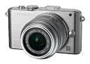 【中古】OLYMPUS ミラーレス一眼 PEN Lite E-PL3 レンズキット シルバー E-PL3 LKIT SLV(2)