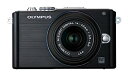 【中古】（非常に良い）OLYMPUS ミラーレス一眼 PEN Lite E-PL3 レンズキット ブラック E-PL3 LKIT BLK