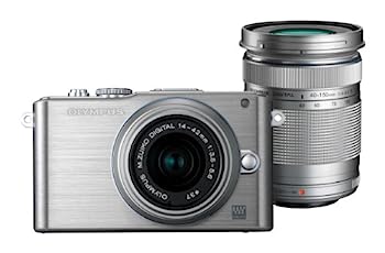 【中古】（非常に良い）OLYMPUS ミラーレス一眼 PEN Lite E-PL3 ダブルズームキット シルバー E-PL3 DZKIT SLV