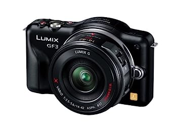 【中古】（非常に良い）パナソニック ミラーレス一眼カメラ LUMIX GF3 電動ズームキット エスプリブラック DMC-GF3X-K