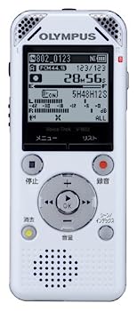 【中古】（非常に良い）OLYMPUS ICレコーダー VoiceTrek 4GB リニアPCM対応 FMチューナー付 WHT ホワイト V-802