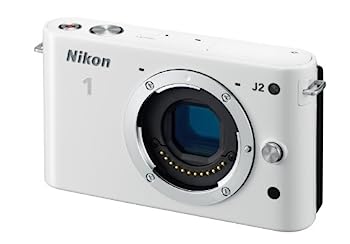 【中古】（非常に良い）Nikon ミラーレス一眼 Nikon 1 J2 ボディー ホワイト N1J2WH