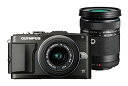 【中古】(非常に良い)OLYMPUS ミラーレス一眼 PEN Lite E-PL5 ダブルズームキット ブラック E-PL5 DZKIT BLK