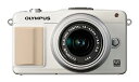 【中古】(非常に良い)OLYMPUS ミラーレス一眼 PEN mini E-PM2 レンズキット ホワイト E-PM2 LKIT WHT