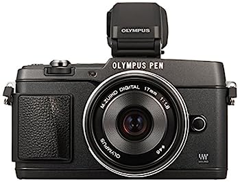 šOLYMPUS ߥ顼쥹 PEN E-P5 17mm F1.8 󥺥å(ӥ塼ե VF-4å) ֥å E-P5 17mm F1.8 LKIT BLK