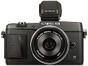 【中古】OLYMPUS ミラーレス一眼 PEN E-P5 17mm F1.8 レンズキット(ビューファインダー VF-4セット) ブラック E-P5 17mm ...