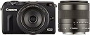 【中古】Canon ミラーレス一眼カメラ EOS M2 ダブルレンズキット(ブラック) EF-M18-55mm F3.5-5.6 IS STM EF-M22mm...