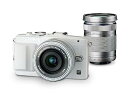 【中古】(非常に良い)OLYMPUS ミラーレス一眼 PEN Lite E-PL6 EZダブルズームキット ホワイト E-PL6 EZ DZKIT WHT