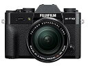 【中古】(非常に良い)FUJIFILM ミラーレス一眼 X-T10 レンズキット ブラック X-T10LK-B