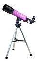 【中古】(非常に良い)MIZAR(ミザールテック) 天体望遠鏡 屈折式 50mm 口径 コンパクトタイプ 経緯台 三脚 セット ピンク AR-50PK