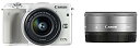 【中古】Canon ミラーレス一眼カメラ EOS M3 ダブルレンズキット(ホワイト) EF-M15-45mm F3.5-6.3 IS STM EF-M22mm F2 STM 付属 EOSM3WH-WLK2(2)