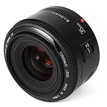 【中古】YONGNUO Canon YN35mm F2 単焦点レンズ キャノン EFマウント フルサイズ対応 広角 標準レンズ RP/R5/R/1500D/80D/5DIV/5Dsr/7DII/5DIII/5DII/6D/650D/1200...