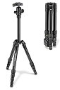 （非常に良い）Manfrotto 三脚 Elementトラベル三脚 MKELES5BK-BH 最大耐荷重4kg ブラック 小型 自由雲台 キャリングケース付属 アルミデザイン 行事 イベント