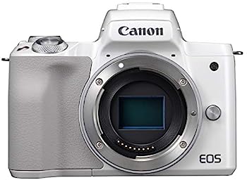 【中古】（非常に良い）Canon ミラーレス一眼カメラ EOS Kiss M ボディー ホワイト EOSKISSMWH-BODY