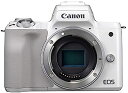 【中古】(非常に良い)Canon ミラーレス一眼カメラ EOS Kiss M ボディー ホワイト EOSKISSMWH-BODY