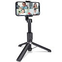 【中古】(非常に良い)エレコム 自撮り棒 2way 三脚 スマートフォン用 Bluetoothリモコン付 シャッタボタン付き ブラック P-STSR02BK