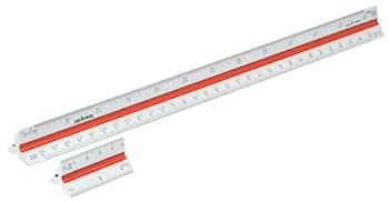 【中古】ドラパス 三角スケール 一般用 プラスチック製 30cm 副尺付 16352